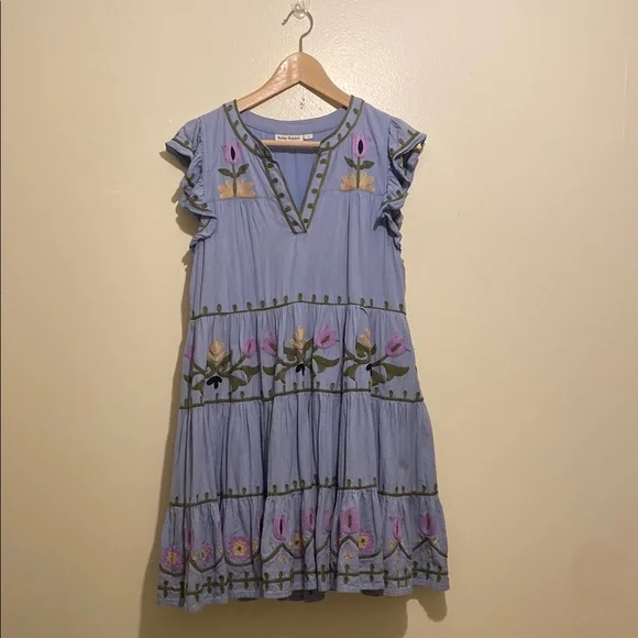 roller rabbit embroidered dress Trellis Floral Embroidery Emory Dress main image 1